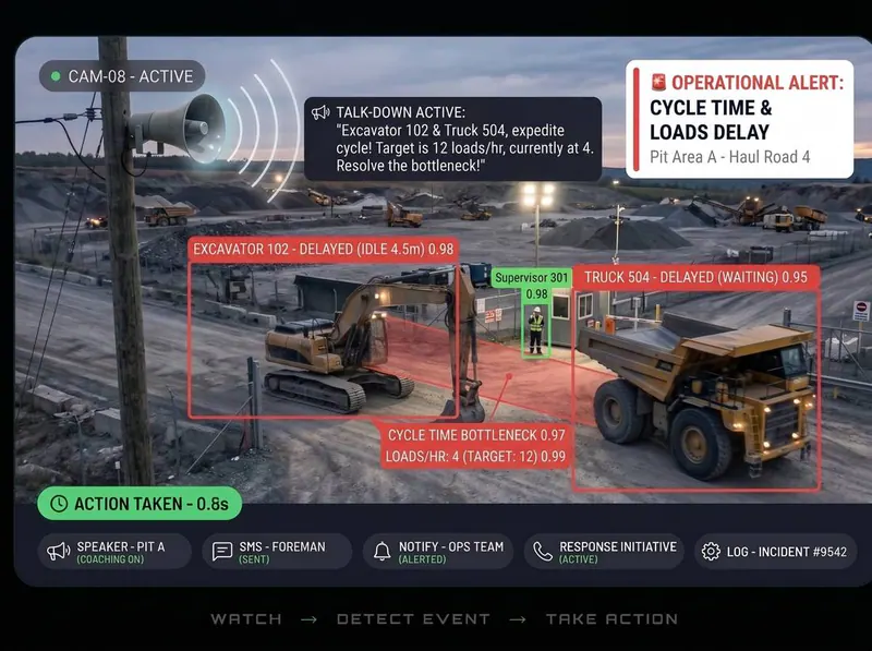 Cycle time detected by Vision AI