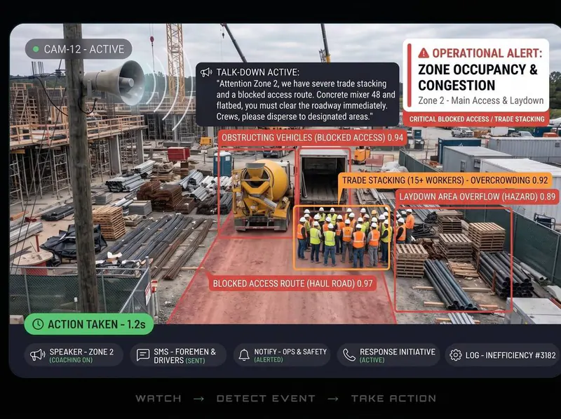 Congestion detected by Vision AI