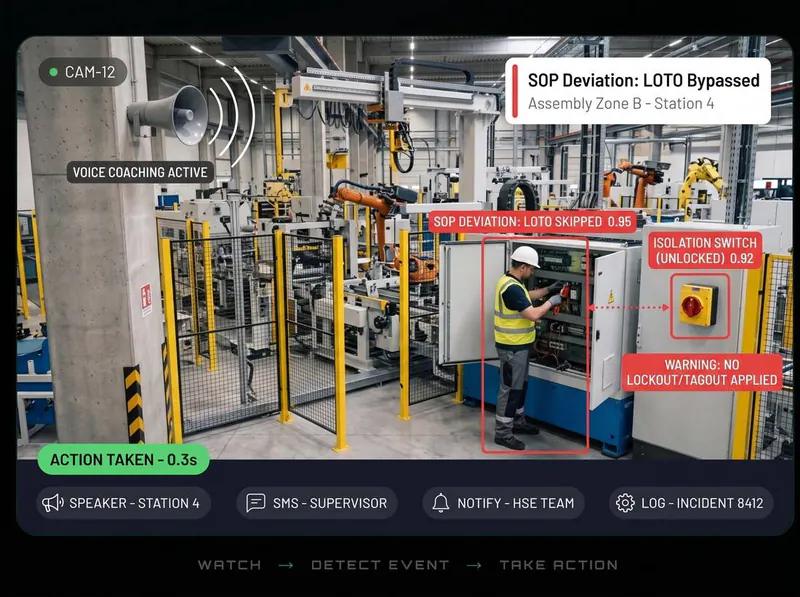 SOP deviation detected by Vision AI