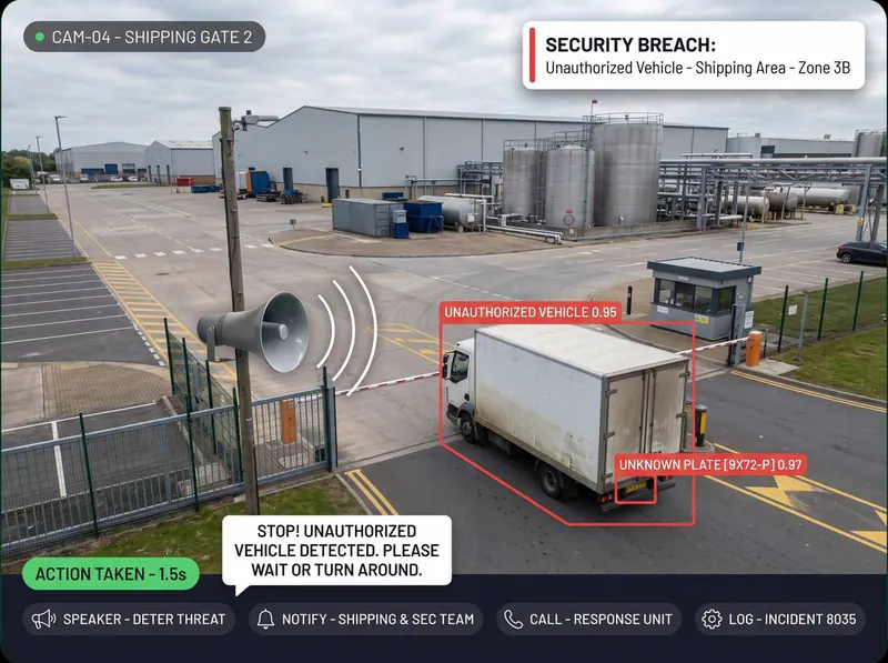 Unauthorized vehicle detected by Vision AI