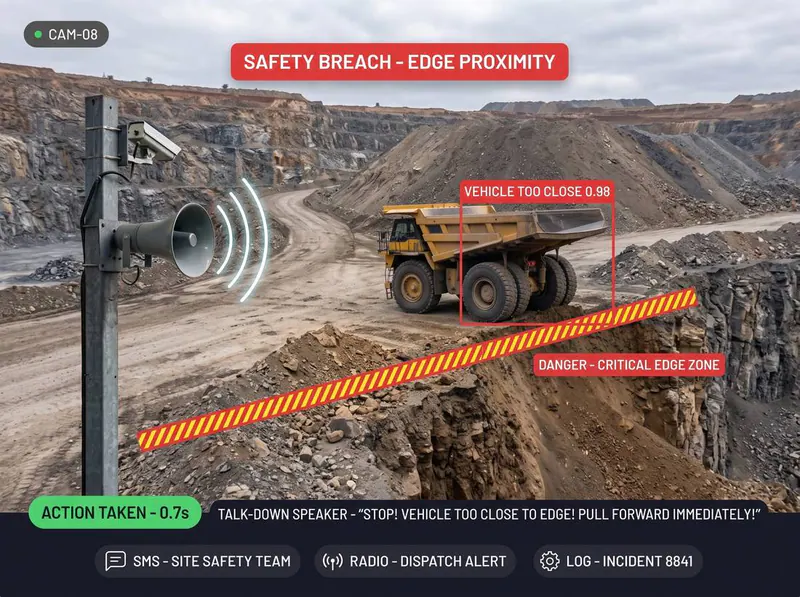 Edge proximity detected by Vision AI