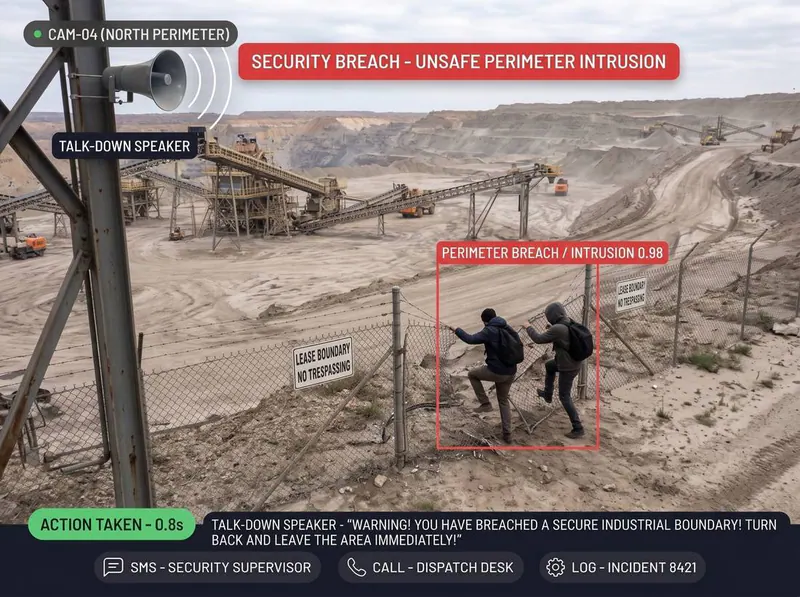 Lease boundary breach detected by Vision AI