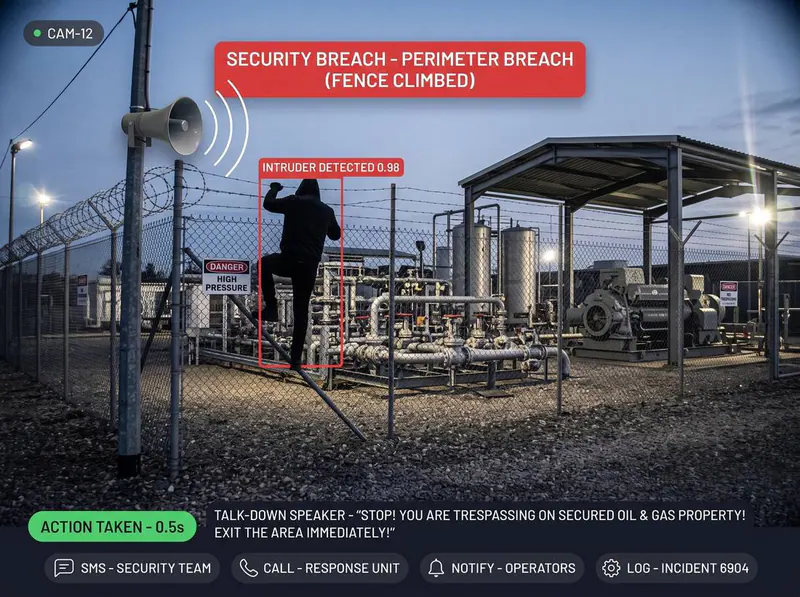 Perimeter breach detected by Vision AI