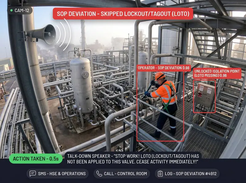 Skipped LOTO detected by Vision AI