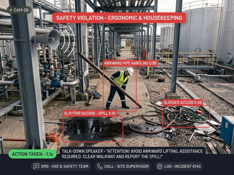 Housekeeping & spills detected by Vision AI